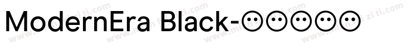 ModernEra Black字体转换